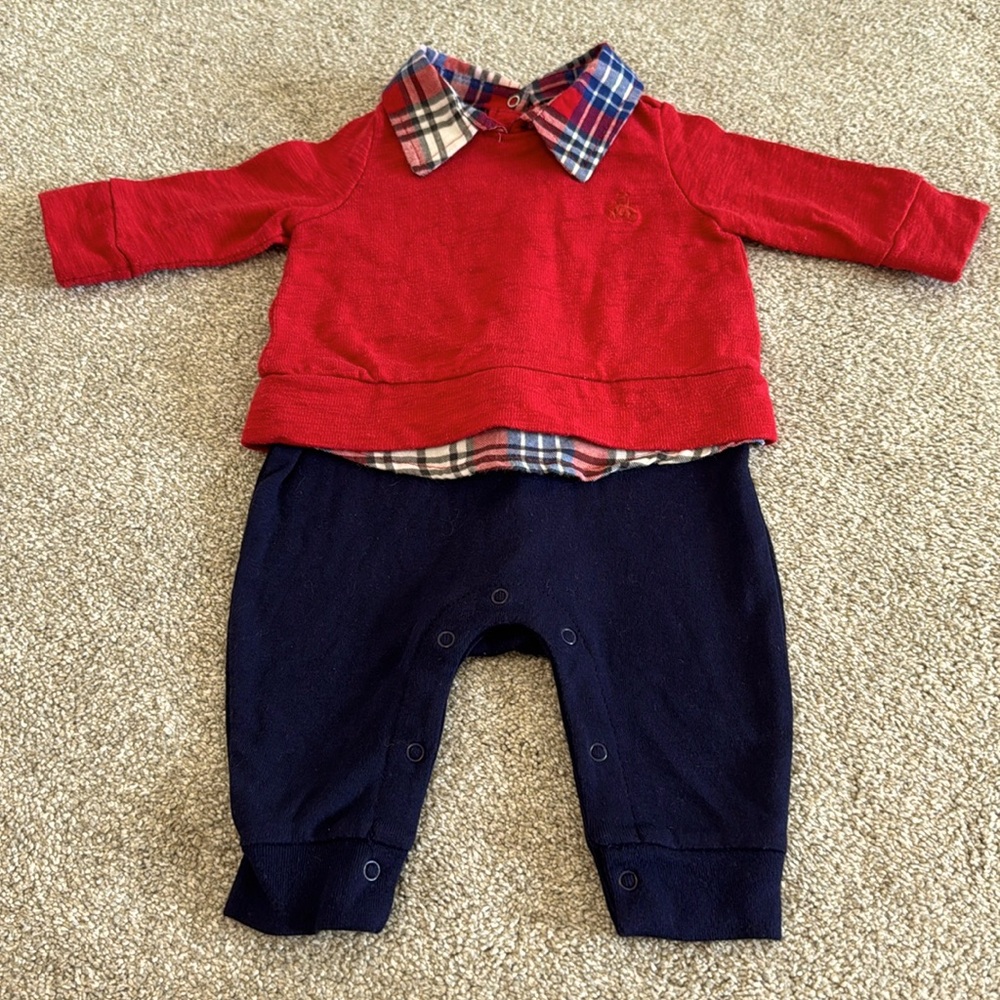 Gap Baby polo/sweater pant outfit